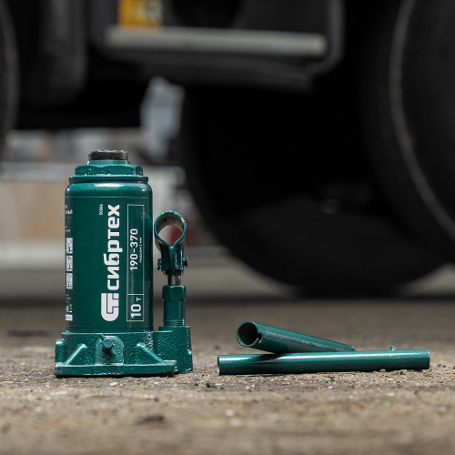 Домкрат гидравлический бутылочный, 10 т, 190-370 мм Сибртех по ценам производителя в Екатеринбурге с доставкой по всей России