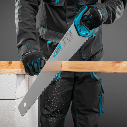 Ножовка по дереву "Piranha", 550 мм, сегментное строение рабочей кромки, 7-8 TPI, зуб-3D, двухкомпонентная рукоятка Gross по ценам производителя в Екатеринбурге с доставкой по всей России