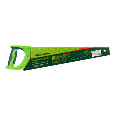Ножовка по дереву "Зубец", 450 мм, 7-8 TPI, каленый зуб 2D, двухкомпонентная рукоятка Сибртех по ценам производителя в Екатеринбурге с доставкой по всей России