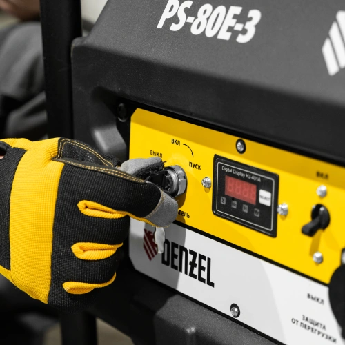 Генератор бензиновый PS 80 E-3, 6.6 кВт, 400 В, 25 л, электростартер Denzel по ценам производителя в Екатеринбурге с доставкой по всей России