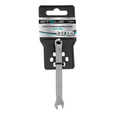Ключ комбинированный, 6 мм, CrV, антислип Stels по ценам производителя в Екатеринбурге с доставкой по всей России