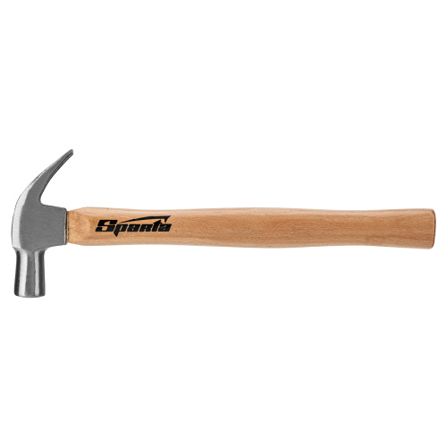 Молоток-гвоздодер, 225 г, боек 22 мм, деревянная рукоятка Sparta по ценам производителя в Екатеринбурге с доставкой по всей России