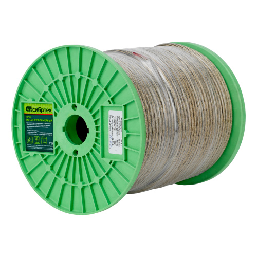 Трос металлополимерный прозрачный ПР-6.0, толщина 6.0 мм, катушка 150 метров Сибртех по ценам производителя в Екатеринбурге с доставкой по всей России