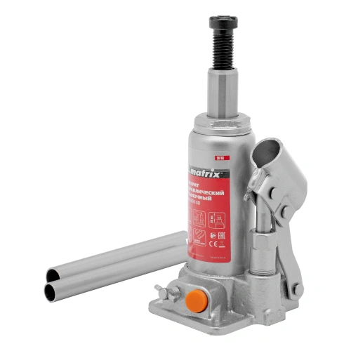 Домкрат гидравлический бутылочный, 2 т, h подъема 158-308 мм Matrix по ценам производителя в Екатеринбурге с доставкой по всей России