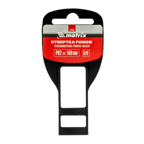 Отвертка Fusion, PH2 х 100 мм, CrV, трехкомпонентная рукоятка "Anti slip" Matrix по ценам производителя в Екатеринбурге с доставкой по всей России