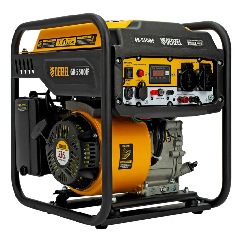Генератор инверторный GK-5500iF, 5,5 кВт, 230 В, ручной старт DENZEL по ценам производителя в Екатеринбурге с доставкой по всей России