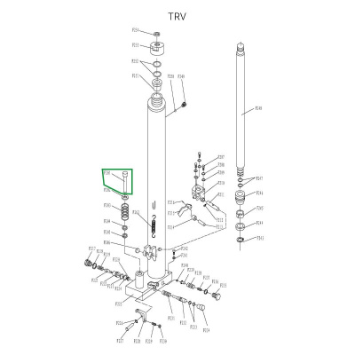Шток нагнетательный гидроузла для TRV1030/1530 по ценам производителя в Екатеринбурге с доставкой по всей России