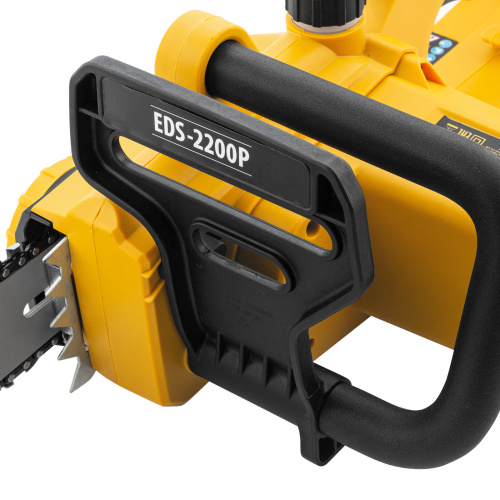 Пила цепная электрическая EDS-2200P, 2.2 кВт,поперечная, шина 45 см, шаг 3/8, паз 1.3 мм, 63 звена Denzel по ценам производителя в Екатеринбурге с доставкой по всей России