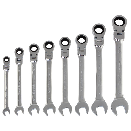 Набор ключей комбинированных, трещеточных шарнирных 8 шт Matrix по ценам производителя в Екатеринбурге с доставкой по всей России