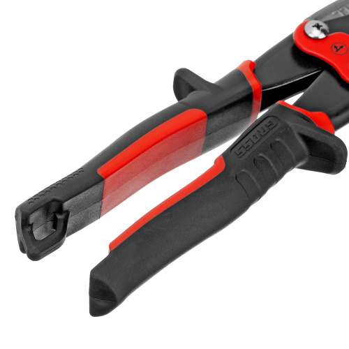 Ножницы по металлу "Piranha", 270 мм, прямой и левый проходной рез, сталь СrMo, двухкомпонентные рукоятки Gross по ценам производителя в Екатеринбурге с доставкой по всей России