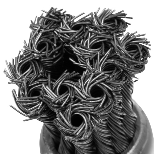 Щетка для дрели, 30 мм, "чашка" со шпилькой, крученая металлическая проволока Matrix по ценам производителя в Екатеринбурге с доставкой по всей России