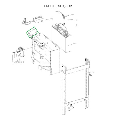 Аварийный выключатель для штабелеров SDR/SDK и SPN, для тележек SK20 по ценам производителя в Екатеринбурге с доставкой по всей России