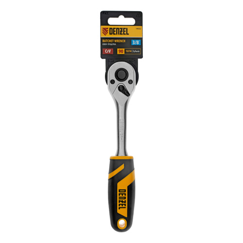 Ключ-трещотка 3/8", 90 зубьев, с быстрым сбросом, CrV Denzel по ценам производителя в Екатеринбурге с доставкой по всей России