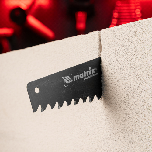 Ножовка по пенобетону, 500 мм, защитное покрытие, твердосплавные напайки на зубья, двухкомпонентная рукоятка Matrix по ценам производителя в Екатеринбурге с доставкой по всей России