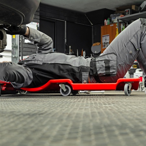 Лежак ремонтный на шести колесах, 1000 х 475 х 128 мм, пластиковый Matrix по ценам производителя в Екатеринбурге с доставкой по всей России