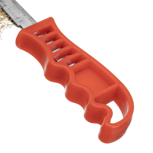 Щетка металлическая латунированная, пластиковая ручка Matrix по ценам производителя в Екатеринбурге с доставкой по всей России