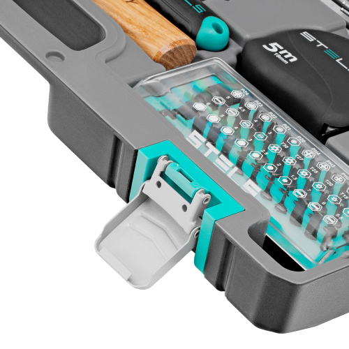 Набор инструментов, 1/2", 1/4", CrV, пластиковый кейс 98 предметов Stels по ценам производителя в Екатеринбурге с доставкой по всей России