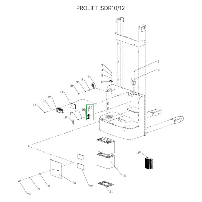 Гнездо предохранителя для штабелеров SDR1536/1545S/1645/1656/2036/2045, SDK по ценам производителя в Екатеринбурге с доставкой по всей России