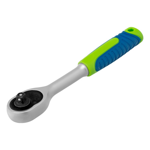 Ключ-трещотка 1/4", 45 зубьев, с быстрым сбросом, матовый хром Сибртех по ценам производителя в Екатеринбурге с доставкой по всей России