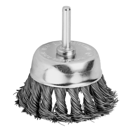 Щетка для дрели, 65 мм, "чашка" со шпилькой, крученая металлическая проволока Matrix по ценам производителя в Екатеринбурге с доставкой по всей России