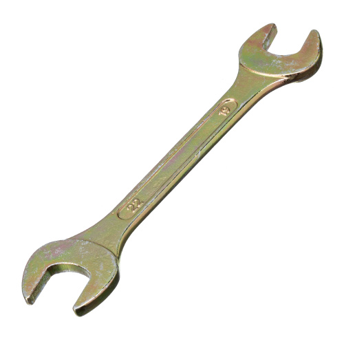 Ключ рожковый, 19 х 22 мм, желтый цинк Сибртех по ценам производителя в Екатеринбурге с доставкой по всей России