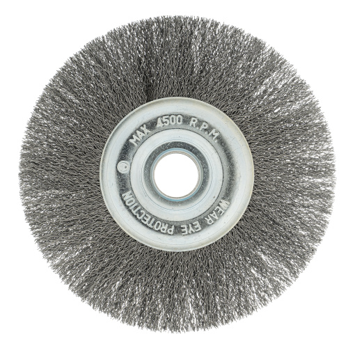 Щетка для УШМ, 175 мм, посадка 22.2 мм, плоская, витая проволока 0.3 мм Сибртех по ценам производителя в Екатеринбурге с доставкой по всей России