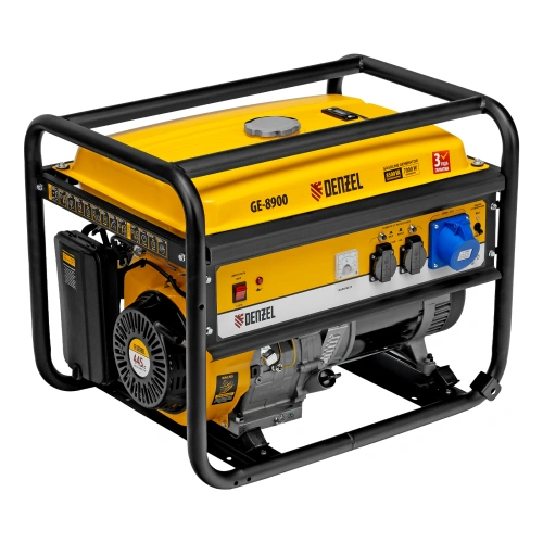 Генератор бензиновый GE 8900, 8.5 кВт, 220 В/50 Гц, 25 л, ручной старт Denzel по ценам производителя в Екатеринбурге с доставкой по всей России