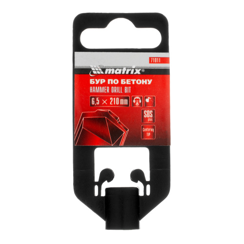 Бур по бетону, 6.5 x 210 мм, SDS Plus Matrix по ценам производителя в Екатеринбурге с доставкой по всей России
