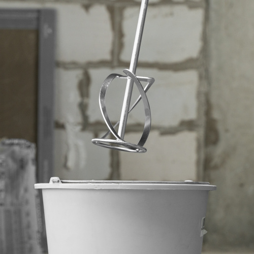 Насадка для миксера, для легких растворов, 120 х 590 мм, оцинкованная, хвостовик резьба М14 Сибртех по ценам производителя в Екатеринбурге с доставкой по всей России