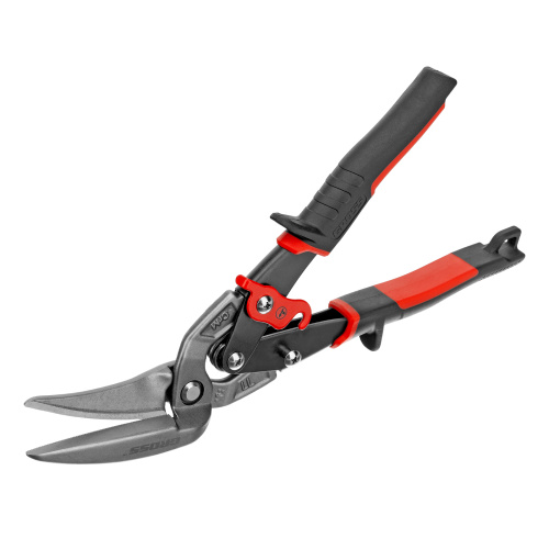 Ножницы по металлу "Piranha", 270 мм, прямой и левый проходной рез, сталь СrMo, двухкомпонентные рукоятки Gross по ценам производителя в Екатеринбурге с доставкой по всей России