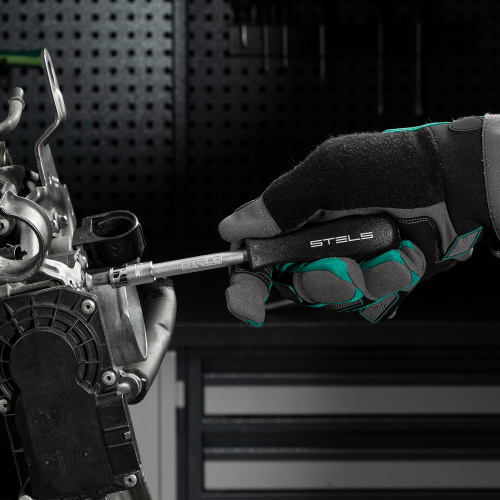 Набор инструментов, 1/2", 1/4", CrV, пластиковый кейс 76 предметов Stels по ценам производителя в Екатеринбурге с доставкой по всей России