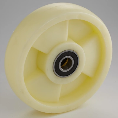 Колесо нейлоновое 200х50 мм без подшипника для тележек гидравлических BF/WB/RHP по ценам производителя в Екатеринбурге с доставкой по всей России