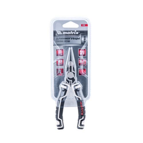 Длинногубцы прямые 165 мм, усиленная система, Pro Matrix по ценам производителя в Екатеринбурге с доставкой по всей России