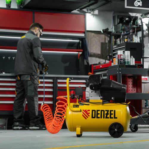 Компрессор воздушный прям. привод DCV1800/50, 1,8 кВт, 50 литров, 320 л/мин Denzel по ценам производителя в Екатеринбурге с доставкой по всей России