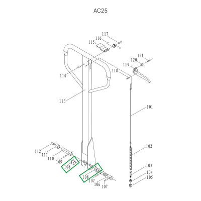 Втулка ручки для гидравлических тележек DF25 по ценам производителя в Екатеринбурге с доставкой по всей России