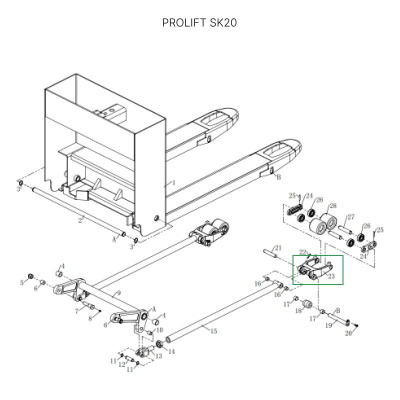 Рычаг силового блока для тележек SK20 по ценам производителя в Екатеринбурге с доставкой по всей России