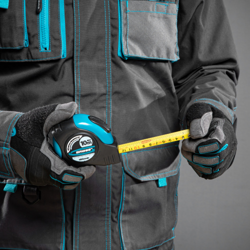 Рулетка "Schlagfest",10 м x 25 мм,магнитный обрезиненный зацеп,двусторонняя шкала,автоматическая фиксация Gross по ценам производителя в Екатеринбурге с доставкой по всей России