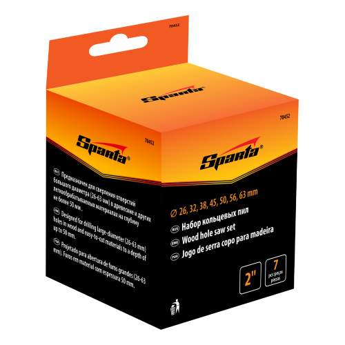 Пила кольцевая, D 26-63 мм, глубина пропила 2" Sparta по ценам производителя в Екатеринбурге с доставкой по всей России