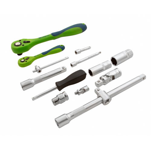 Набор инструментов 82 предмета, CrV, 1/2", 1/4" Сибртех по ценам производителя в Екатеринбурге с доставкой по всей России