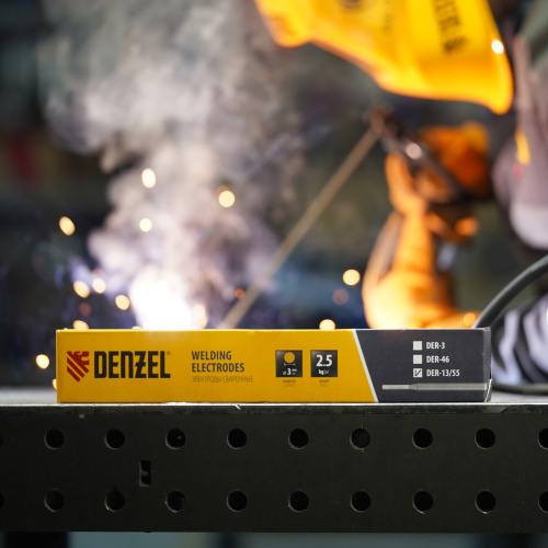 Электроды DER-13/55, диам 3 мм, 2,5 кг., основное покрытие Denzel по ценам производителя в Екатеринбурге с доставкой по всей России