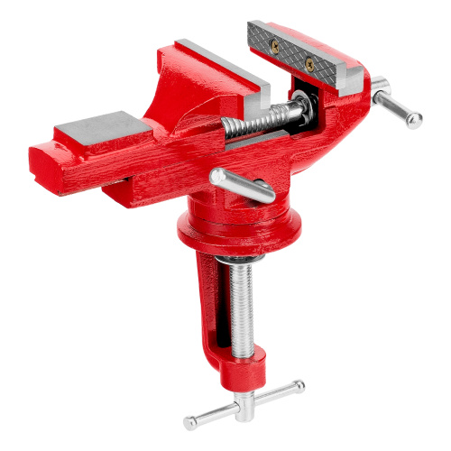 Тиски слесарные, 80 мм, настольные, поворотные, c наковальней MTX по ценам производителя в Екатеринбурге с доставкой по всей России