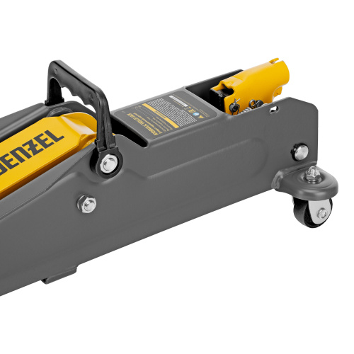 Домкрат гидравлический подкатной, 2 т, 135-385 мм, в пласт. кейсе Denzel по ценам производителя в Екатеринбурге с доставкой по всей России