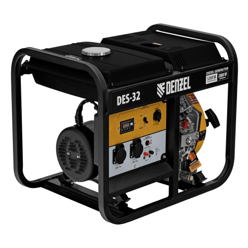 Генератор дизельный DES-32, 3,2 кВт, 230 В, 11 л, ручной стартер Denzel по ценам производителя в Екатеринбурге с доставкой по всей России