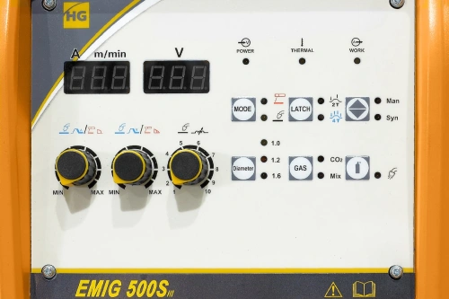 Сварочный полуавтомат HUGONG EMIG 500S III (открытый подающий) по ценам производителя в Екатеринбурге с доставкой по всей России