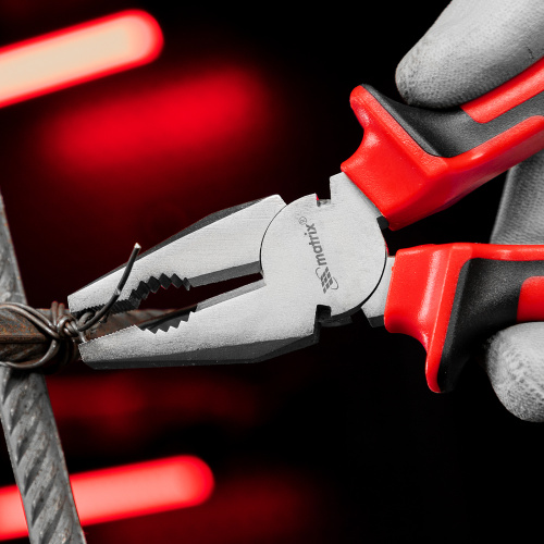 Плоскогубцы Nickel, никелированные 200 мм, двухкомпонентные рукоятки Matrix по ценам производителя в Екатеринбурге с доставкой по всей России