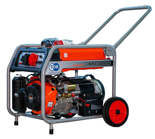 Генератор бензиновый 9,0 кВт 220В/380В с электростартером TOR KM13000HE по ценам производителя в Екатеринбурге с доставкой по всей России