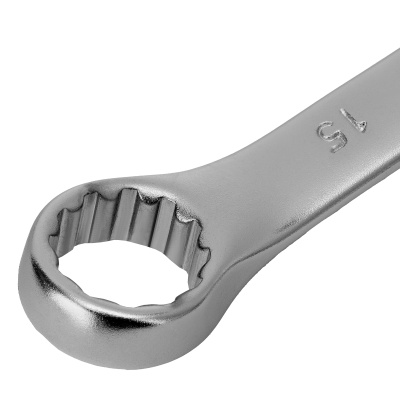 Ключ комбинированный, 15 мм, CrV, матовый хром Stels по ценам производителя в Екатеринбурге с доставкой по всей России