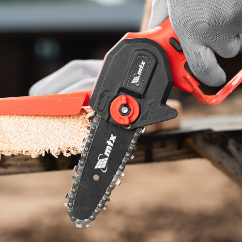 Цепная мини-пила аккумуляторная, MCS-100, шина 100 мм, Li-Ion, 20 В MTX по ценам производителя в Екатеринбурге с доставкой по всей России
