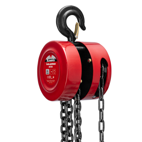 Таль цепная, 0.5 т, H подъема 2.5 м, расстояние между крюками 240 мм Matrix по ценам производителя в Екатеринбурге с доставкой по всей России