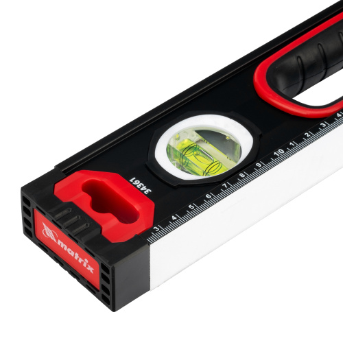 Уровень алюминиевый, усиленный, фрезерованный, 3 глазка, двухкомпонентные рукоятки, 600 мм Matrix по ценам производителя в Екатеринбурге с доставкой по всей России